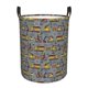 thumbnail image 1 of Fotbe Modern Excavator Cesto de Ropa con Asas, Cesto Impermeable de Gran Capacidad, Bolsa de Lavado para Dormitorio, Cesto de Ropa con Ruedas y Asas-Small, 1 of 6