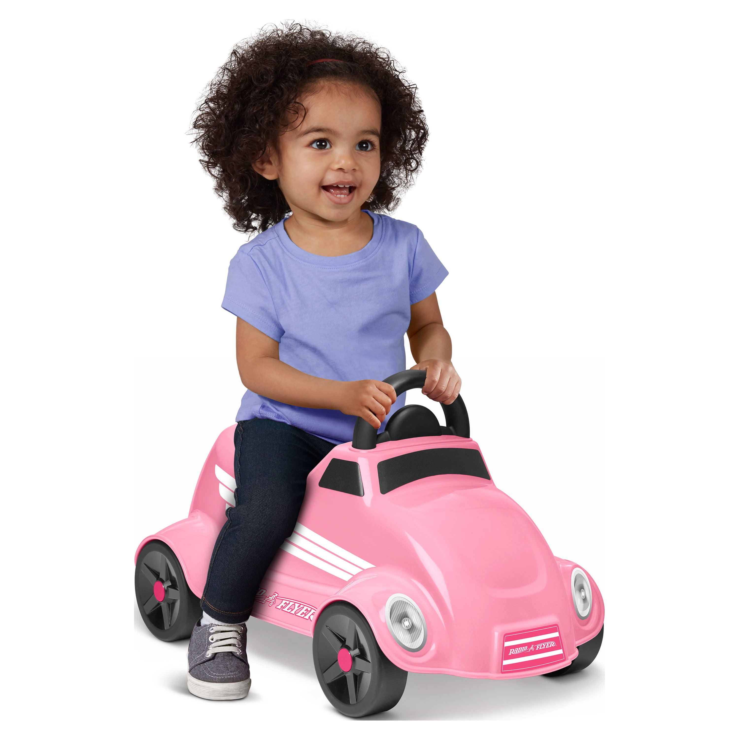 Radio Flyer My 1st Race Car Ride on for Kids Pink Walmart