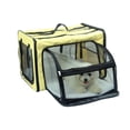 thumbnail image 2 of Pet Life Capacious Dual-Expandable Wire Folding Lightweight Collapsible Travel Pet Dog Crate, 2 of 9