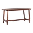 thumbnail image 1 of Pemberly Row 60" Mid-Century Wood Dining Table with Trestle Base in Walnut, 1 of 13