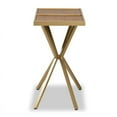 thumbnail image 4 of Baxton Studio Console en Bois Fini Noyer et Métal Fini Or, 4 of 7