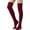 Wine Red, variant on Women's Cable Knit Thigh High Boot Socks Extra Long Winter Stockings Leg Warmers