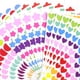 thumbnail image 1 of Pegatinas de diseño de moda con bonitos arcoíris, círculos de amor, pentagramas, accesorios para álbumes a granel, 500 hojas/bolsa, 1 of 4