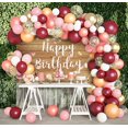thumbnail image 4 of 7×5FT Birthday Backdrop Brown Glitter Wood Wall Birthday Banner Easter Party Supplies Spring Flower Butterfly Birthday Background Pink Birthday Decorations for Girls, 4 of 7