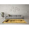 thumbnail image 3 of Ahgly Company Indoor Round Abstract Brown Modern Area Rugs, 6' Round, 3 of 4
