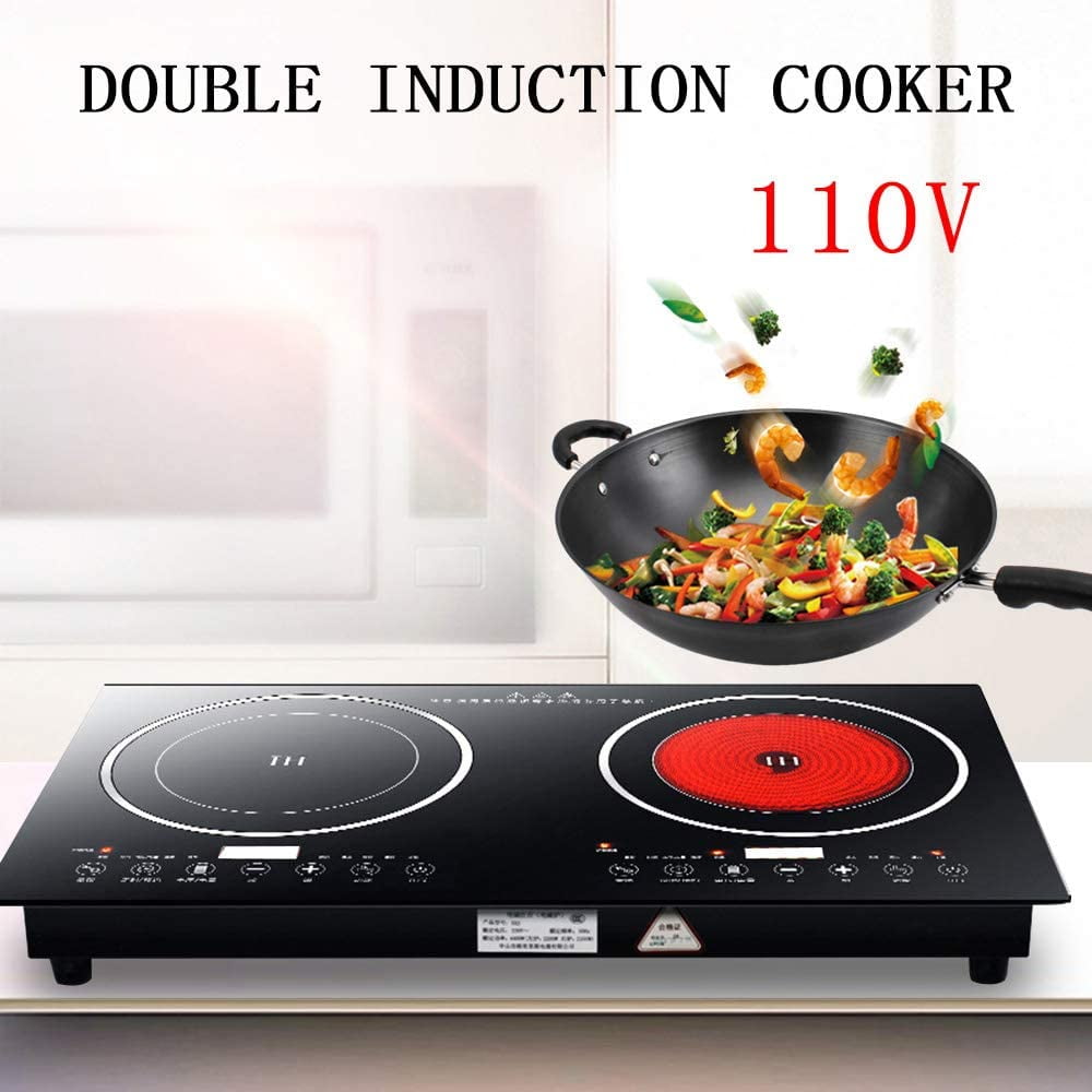 Double Induction Cooker Dual Induction Stove Digital Cooktop Countertop Electric Burners