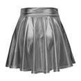 thumbnail image 5 of Byworldtasic Womens Mini Skirt Pleated Flared Skater Skirt Metallic Skirt Athletic Tennis Skirt, 5 of 5