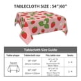 thumbnail image 7 of Wukai Strawberries Waterproof Tablecloth for Kitchen Dining, Fits Square Tables for 2-4 Seats -54"x54", 7 of 7