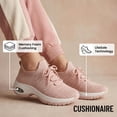thumbnail image 4 of Cushionaire Blaze Stretch Knit Lace Up Sneakers for Women - Slip-On Supportive Walking Shoes with Arch Support and Memory Foam, 4 of 18