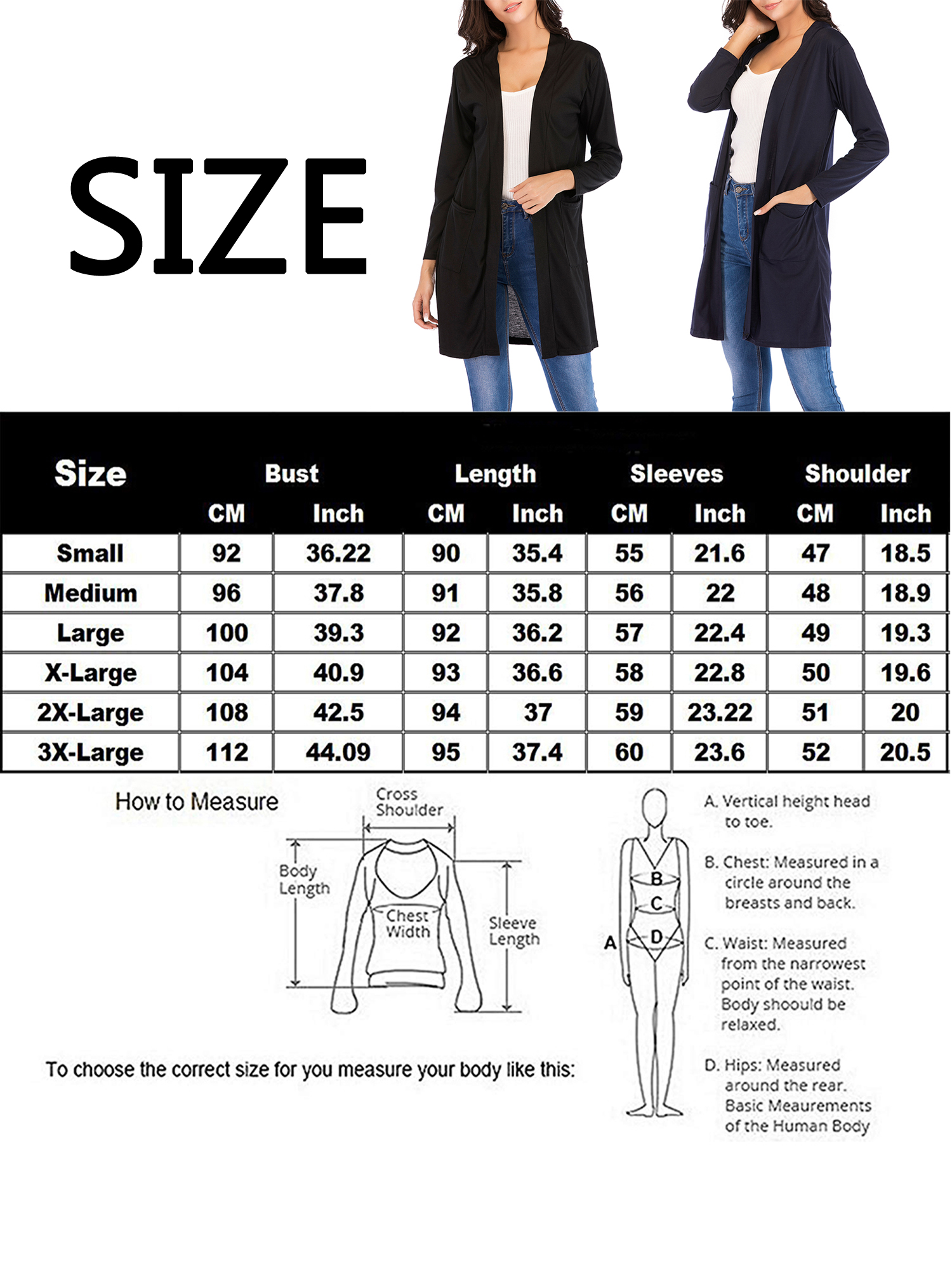 DODOING Fall Cardigans for Women Ligthweight Kimono Cardigan,Long Sleeve Open Front Loose Causal Lightweight Kimono Cardigan with Pocket - image 2 of 6