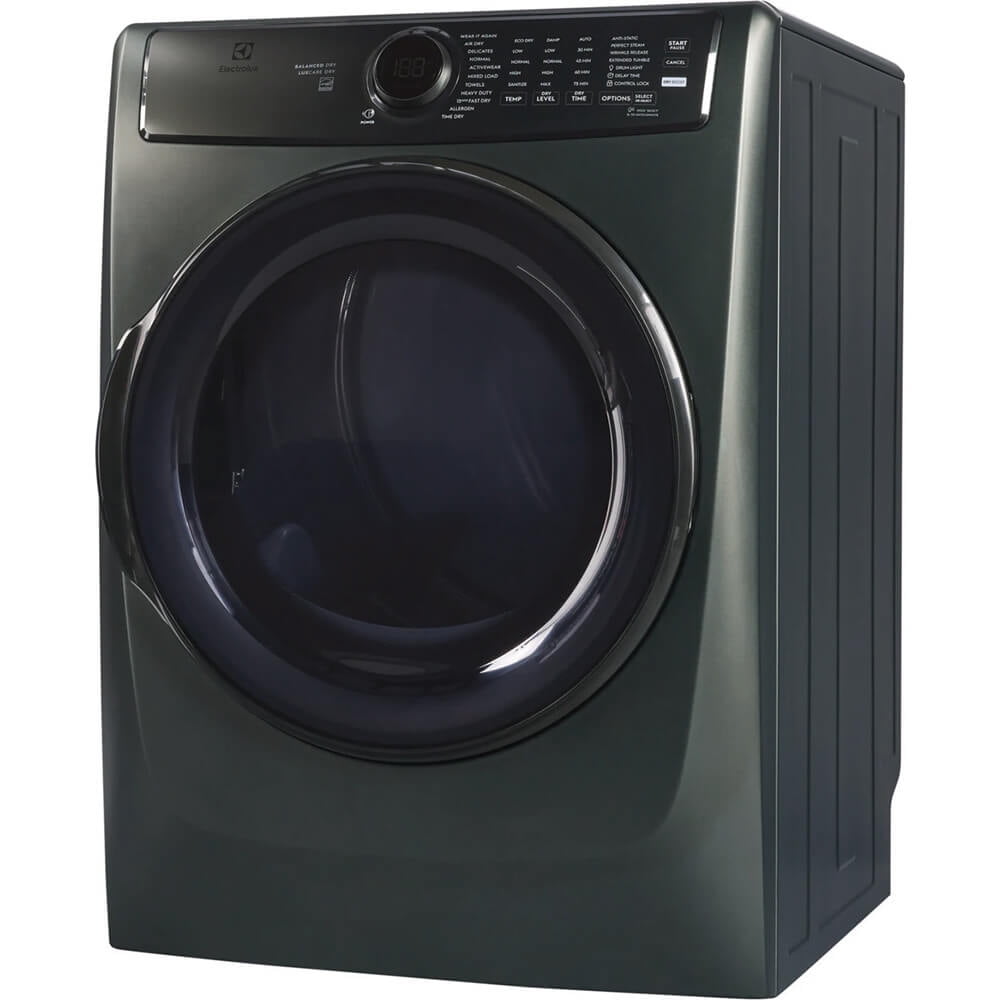 Electrolux 8.0 Cu. Ft. Front Load Electric Dryer with Perfect Steam & Balanced Dry – Alpine Green (ELFE7738AA)