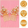 thumbnail image 3 of FESTFENDS 50Ud Peines Dorados De Material Premium Para Complementos De Peinado, 3 of 6