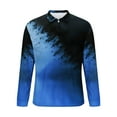 thumbnail image 5 of Donemore Men's Casual Long Sleeve Printed Half-Zip Pullover Collar Shirt with Trendy Design for Comfortable and Versatile Styling, 5 of 5