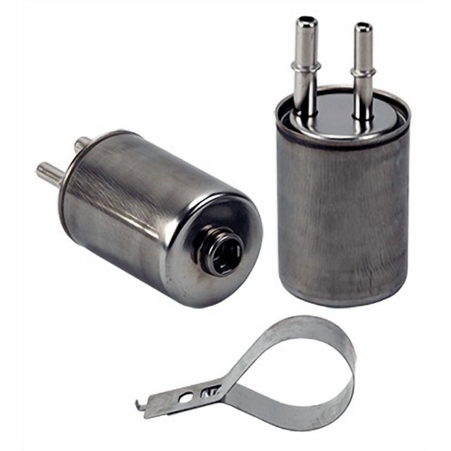 Wix Filters Fuel Filter 33980 OE Replacement; In-Line; 2.17 Inch Diameter x 4.8 Inch Length; 7 Micron Paper Element; With Mounting Hardware