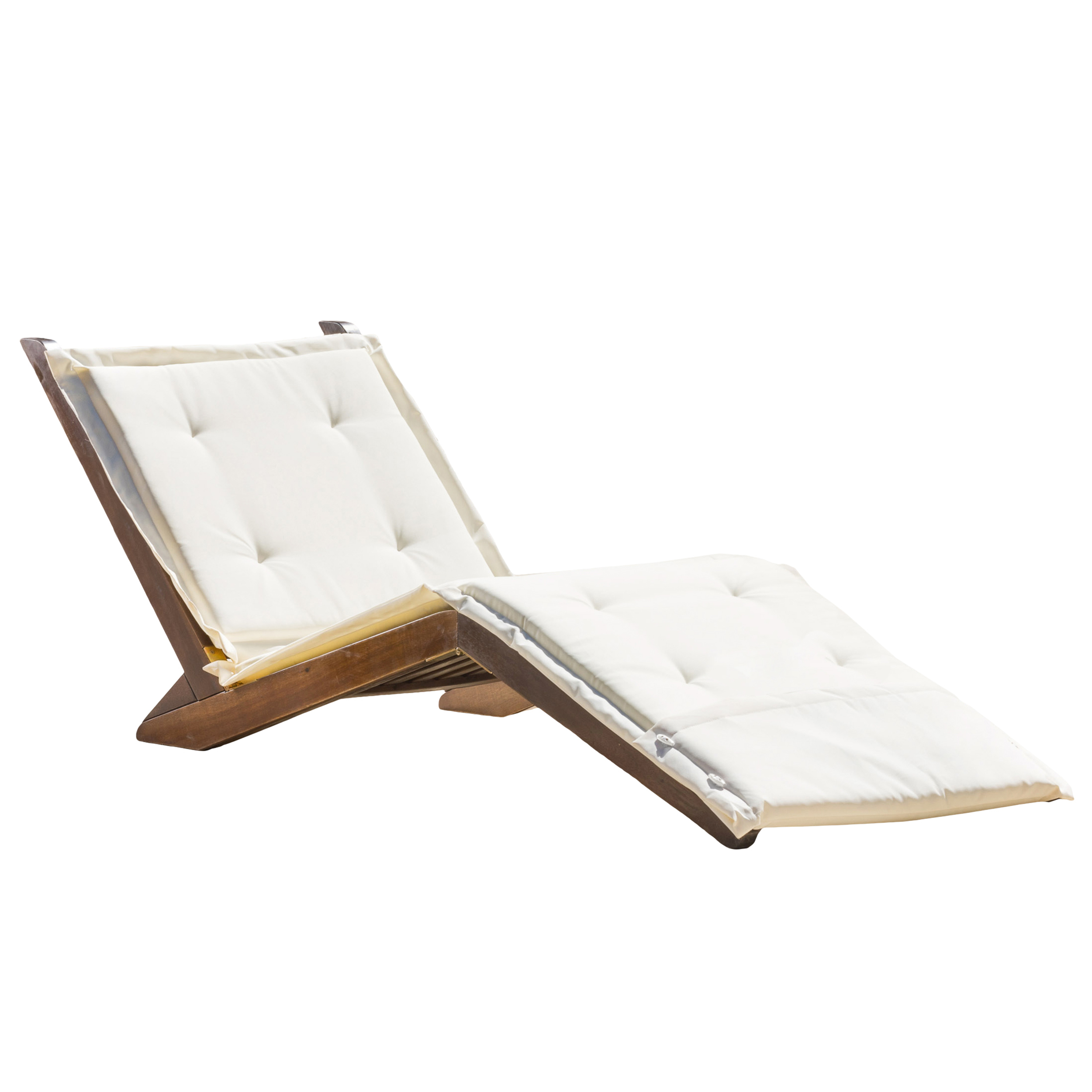 Noble House Sonoma Wood Folding Lounger Walmart Com Walmart Com