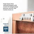 thumbnail image 3 of Picture Hang Solutions - 250 lb Capacity Heavy Duty Sawtooth Hanger with Screws 10 pieces per pack, 3 of 6