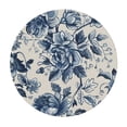 thumbnail image 4 of WYYP Flower Pattern Round Tablecloth - Outdoor Picnic Camping and Indoor Kitchen Dining Party - 100% Polyester Fiber - Full Width Single-Sided Printing White, 4 of 8