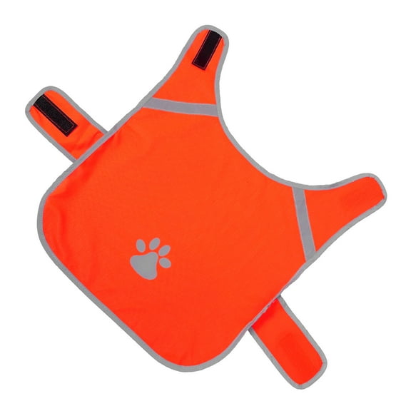 WRITWAA Dog Reflective Vest Adjustable Orange High Visibility for Pets