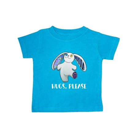 

Inktastic Hugs Please Cute White Goth Stuffed Bunny Gift Baby Boy or Baby Girl T-Shirt