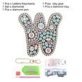 thumbnail image 3 of Llaveros de arte de diamante Uxcell, 1 PCS Llaveros de pintura de arte de diamante Letras Kit de iniciales DIY Llave 5D W, 3 of 5