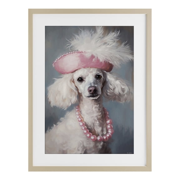 Stupell Industries Cottage Beautiful Collette Pup Birch Framed Print Under Glass, 17 x 23, by Tina LeCour