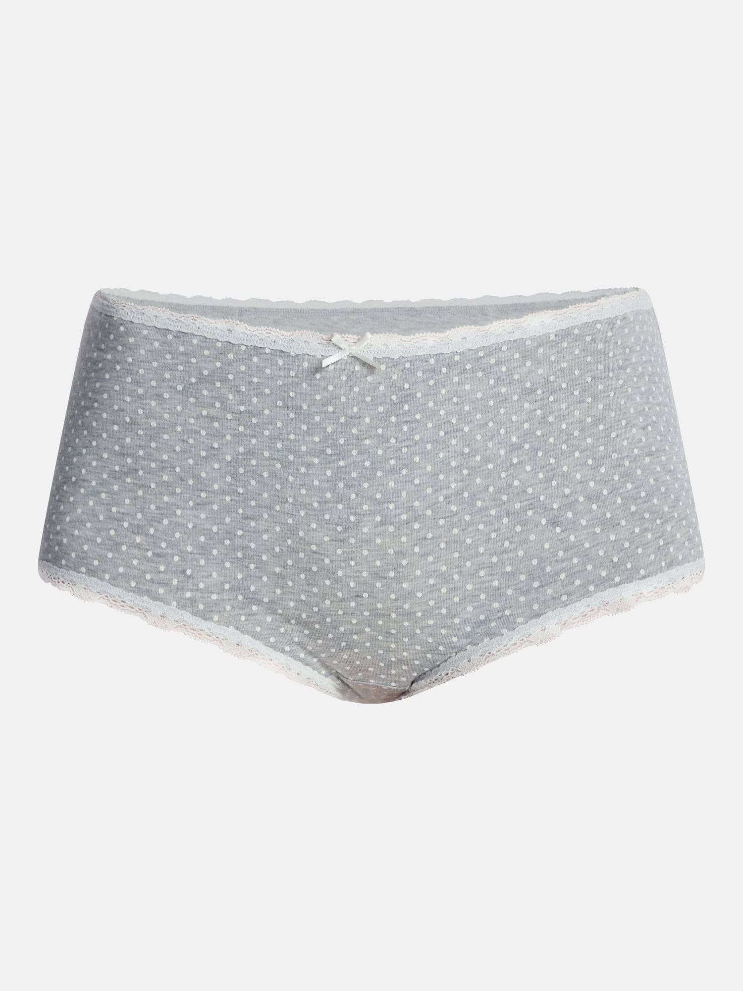 No Boundaries Women's Cotton Stretch Boy Shorts with Lace, 3-Pack, Sizes XS-XXXL