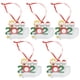 thumbnail image 2 of Decoración navideña, 5 piezas Muñeco de nieve de silicona Colgante navideño Muñeco de nieve Colgante para árbol de Navidad Características líderes de clase, 2 of 8