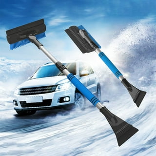 SEG Direct 50 Extendable Snow Brush Ice Scraper Combination with Foam Grip  Handle Auto Window Windshield Snow Removal Tool for Car SUV RV Truck, Black  and Blue, Ice Scrapers -  Canada