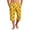 Yellow, variant on Mens Swim Trunks Men's Casual Resort Hawaiian Print Drawstring Cropped Capri Pants Summer Beach Swim Trunks with Elastic Waist Quick-Dry Shorts for Vacation Travel Coffee L