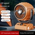 thumbnail image 4 of 100-Speed High-Speed OscillatingFan 6-inch Lighting Digital Display Camping Fan, 4 of 8