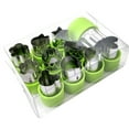thumbnail image 1 of Juego de formas de cortadores de frutas y verduras para galletas, mini molde para galletas, cortadores de sándwich para hornear para niños, caja Bento y herramientas de decoración de alimentos, 1 of 5