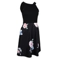 thumbnail image 1 of Vestido Midi Floral Sin Hombros Descubiertos Mujer Hugo Multicolor Rojo Azul M, 1 of 10