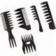 thumbnail image 1 of Professional styling comb, 5 pcs retro wide teeth texture comb barber comb -tz for hair styling and grooming., 1 of 5