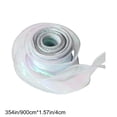 thumbnail image 4 of Naxoaeo 29.5 Feet Long 1.6 Inch Wide, Mixed Color Craft Ribbon for DIY Hair Bows, Jewelry Making, Gift Wrapping, Wedding, Party Decorations, Sheer Polyester Ribbon, 4 of 7