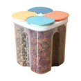 thumbnail image 1 of MesaSe Grain Storage Box Food Grade Transparent Good Sealing Effect Large Capacity Detachable Save Space Heat-Resistant Cereal Storage Container Airtight Food Organizer Box for Kitchen, 1 of 8