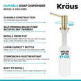 thumbnail image 3 of KRAUS Kitchen Soap and Lotion Dispenser in Brushed Gold, 3 of 8