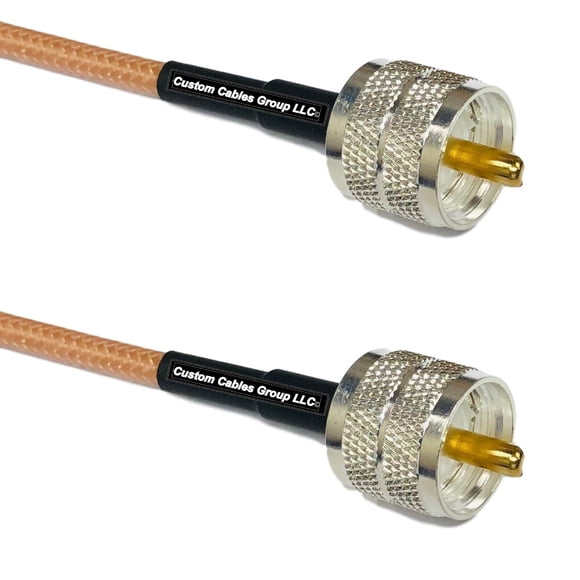 VASERINK3 feet RG400 Silver Plated PL259 UHF Male to PL259 UHF Male RF Coaxial Cable