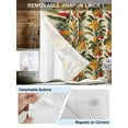 thumbnail image 3 of No Hook Cloth Fabric Shower Curtain with Snap in Liner, Banana Pineapple Waterproof Shower Curtains Set with See Through Top Window, Summer Tropical Fruit Botanical Bath Curtains Shower 72"x72", 3 of 6