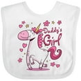 thumbnail image 3 of Inktastic Daddy's Girl Unicorn Girls Baby Bib, 3 of 4