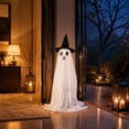 thumbnail image 7 of CaiTeLin Halloween Ghost Decoration Outdoor with Ghost Lamp, Light up Fabric Ghost with LED Halloween Lights, Courtyard Party Garden Ornament Decor with Lights for Indoor Outdoor Spooky Display, 7 of 7