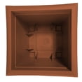thumbnail image 3 of Bloem Dayton 15" Terra Cotta Recycled Plastic Square Box Planter for Indoor and Outdoor Gardening, 3 of 6