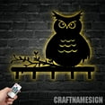 thumbnail image 4 of Craftnamesign Custom Owl Metal Key Holder, Owl Decor Key Holder, Metal Coat Rack, Metal Key Hanger, 4 of 5