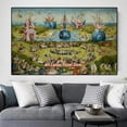 thumbnail image 2 of Póster de Bosch Hieronymus The Garden of earthal Delight, impresiones clásicas famosas, arte de pared, pintura en lienzo, decoración del hogar para sala de estar, 2 of 4