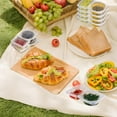 thumbnail image 3 of ZYNERY 50 Pcs Contenants à Double Compartiment Grande Capacité avec Couvercles, Contenants de Rangement pour Aliments Bento, Vinaigrette, Condiments, 3 of 5