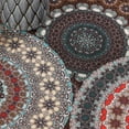 thumbnail image 6 of Superior Medallion 8' x 10' Non-Slip Indoor Outdoor Area Rug, Rugs For Living Room Patio Porch,Black, 6 of 7