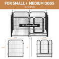thumbnail image 4 of Petorldog 8-Panel 32" Heavy Duty Playpen, Foldable Metal Fence for Pets, Indoor & Outdoor Use, 4 of 9
