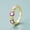 Purple, variant on Gold Plated Eyes Design Ring Adjustable Copper Micro Inlays European American Fashion Jewelry Statement Pieces