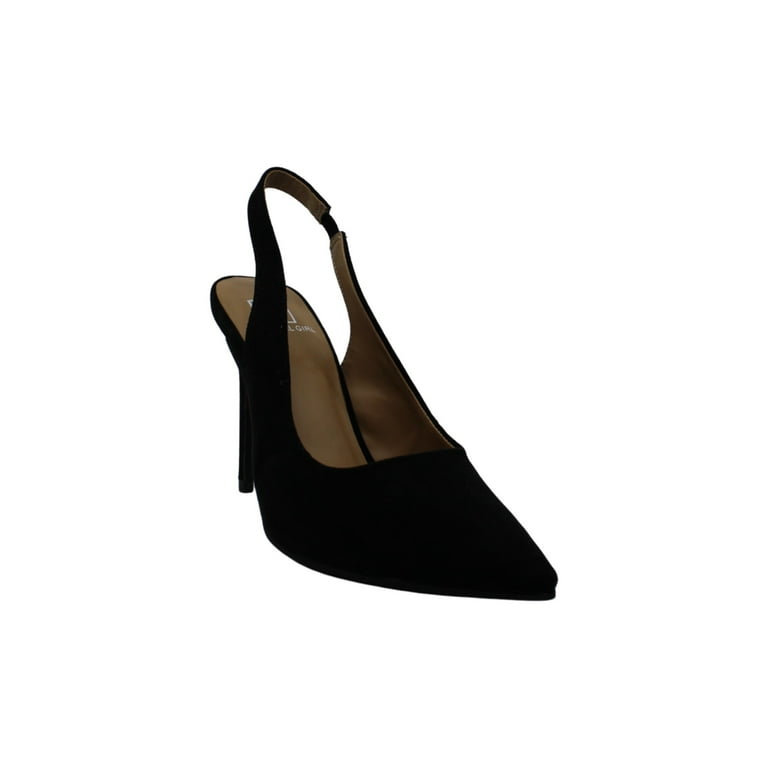 Material Girl Women s Darcie Pointed Toe Ankle Strap Classic Pumps Black Size 6.5 M
