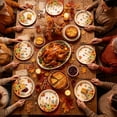 thumbnail image 5 of 20Pc Thanksgiving Fall Pumpkin Maple Leaf Disposable Paper Plates, 7 Inch Disposable Easy Cleanup for Fall Harvest Family Gathering Outdoor Picnic Thanksgiving Holiday Party Table Decor, 5 of 6