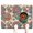 White-482, variant on Dog Food Mat with Retro Paisley Floral Ethnic Paisley Ornament Abstract Paisley Art Design, Durable Waterproof Absorbent Non-Slip